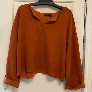 Urban Outfitters Jax Inside Out Notch Neck Top